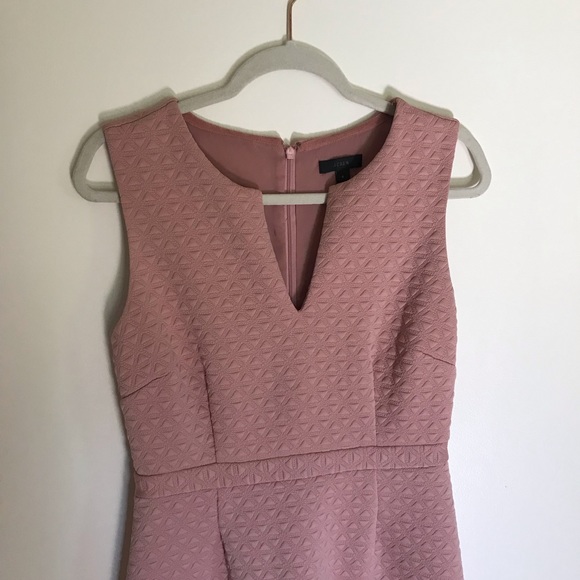 J. Crew Light Pink Mauve Shift Dress Size 6 - Picture 3 of 9
